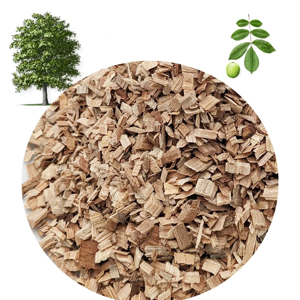 500g BBQ Smoking Wood Chips, 0.6-0.8cm, Applewood, Oak, Cherrywood or Hickory - Hickory