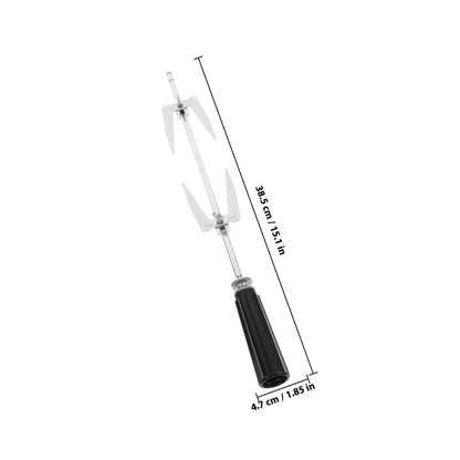 bbqdeals Stainless Steel Rotisserie Fork Kit with Screw Fixings, 360°