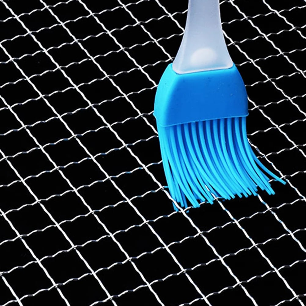 Round Stainless Steel BBQ Mesh Pan, Non-Stick, 15-38cm
