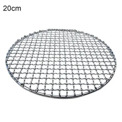 Round Stainless Steel BBQ Mesh Pan, Non-Stick, 15-38cm - 20cm