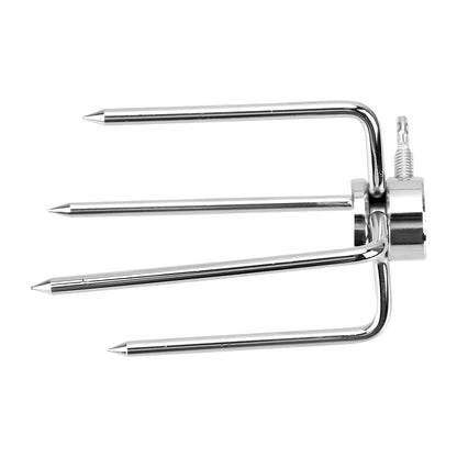 Stainless Steel Rotisserie BBQ Forks, 2-Piece Set for Chicken and Meat