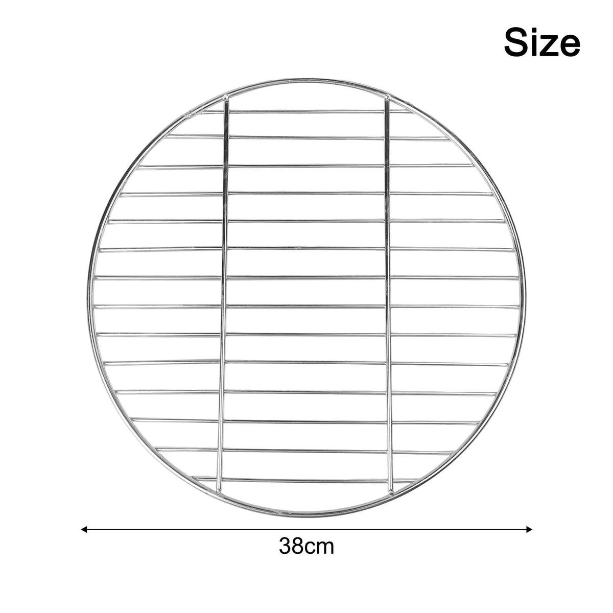 Round Stainless Steel BBQ Grill Grate, 28cm, 33cm or 38cm - 38cm