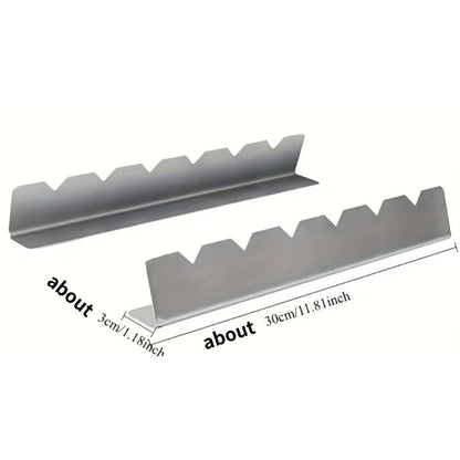 BBQ Skewer Holder Rack, Stainless Steel, About 30cm