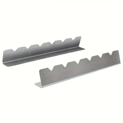 BBQ Skewer Holder Rack, Stainless Steel, About 30cm - A