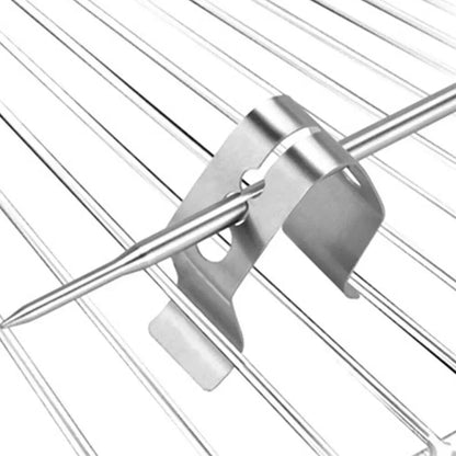 bbqdeals 3-Piece Stainless Steel BBQ Probe Clips for Weber, Maverick,