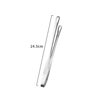 Stainless Steel BBQ Food Tongs with Non-Slip Grip, 24.5cm or 28.5cm - S