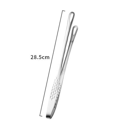 Stainless Steel BBQ Food Tongs with Non-Slip Grip, 24.5cm or 28.5cm - L