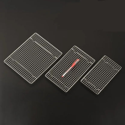 304 Stainless Steel BBQ Grill Mesh, Baking Rack and Tray Net, Multiple Sizes