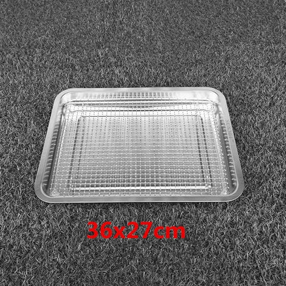 304 Stainless Steel BBQ Grill Mesh, Baking Rack and Tray Net, Multiple Sizes - plate 36x27 add mesh
