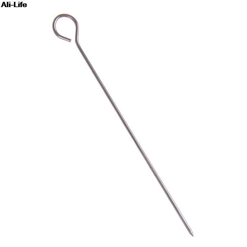 Stainless Steel BBQ Skewers with Loop Handles, 15cm, 20cm or 30cm