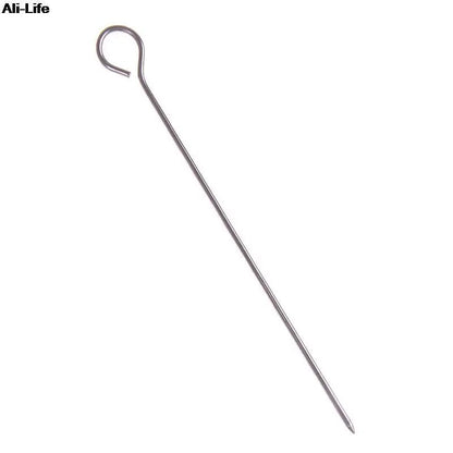 Stainless Steel BBQ Skewers with Loop Handles, 15cm, 20cm or 30cm