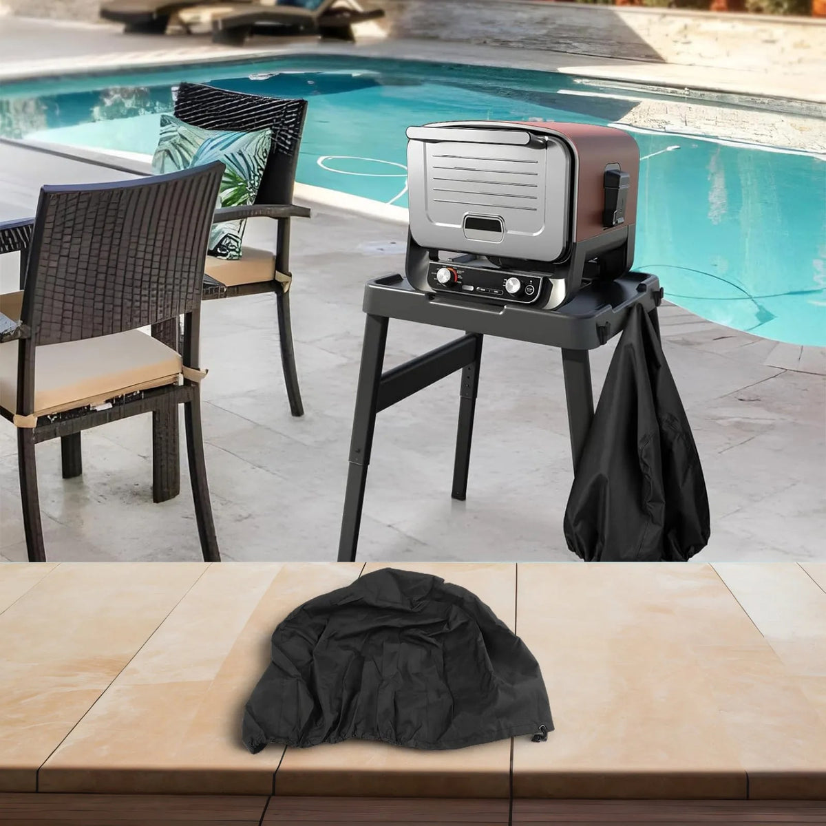 Pizza Oven Cover, Black Oxford Fabric, 21.5 x 17.7 x 15.1in
