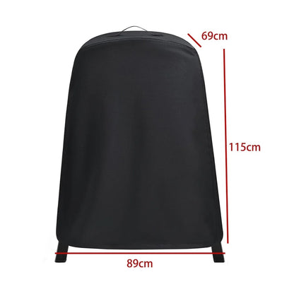 Pizza Oven Cover 210D Fabric Black/Silver 89 x 69 x 115cm
