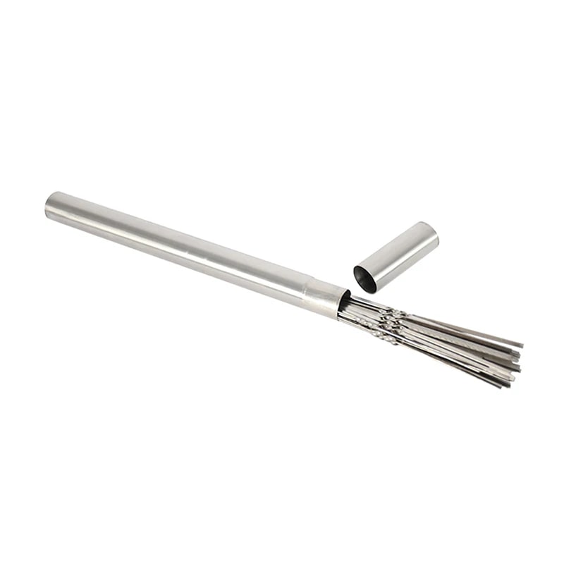 Stainless Steel BBQ Skewers, 30cm, 50 Sticks with Barbecue Tube