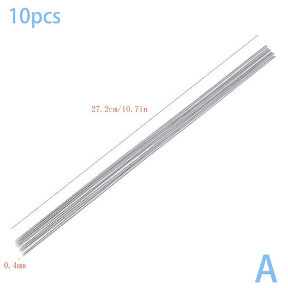 Stainless Steel BBQ Skewers, 30cm, 50 Sticks with Barbecue Tube - Style2