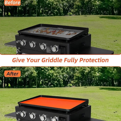 Rubber Griddle Mat BBQ Protective Pad for Cooking and Barbecue, 17, 22, 28 or 36 inch