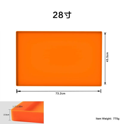 Rubber Griddle Mat BBQ Protective Pad for Cooking and Barbecue, 17, 22, 28 or 36 inch - 28 inch