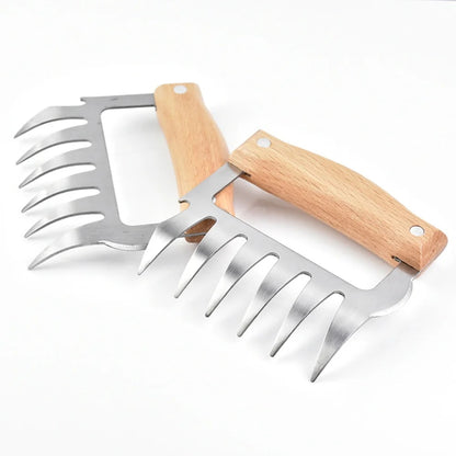 Stainless Steel BBQ Meat Claw Fork for Pulled Pork, 9.5 x 11.5cm