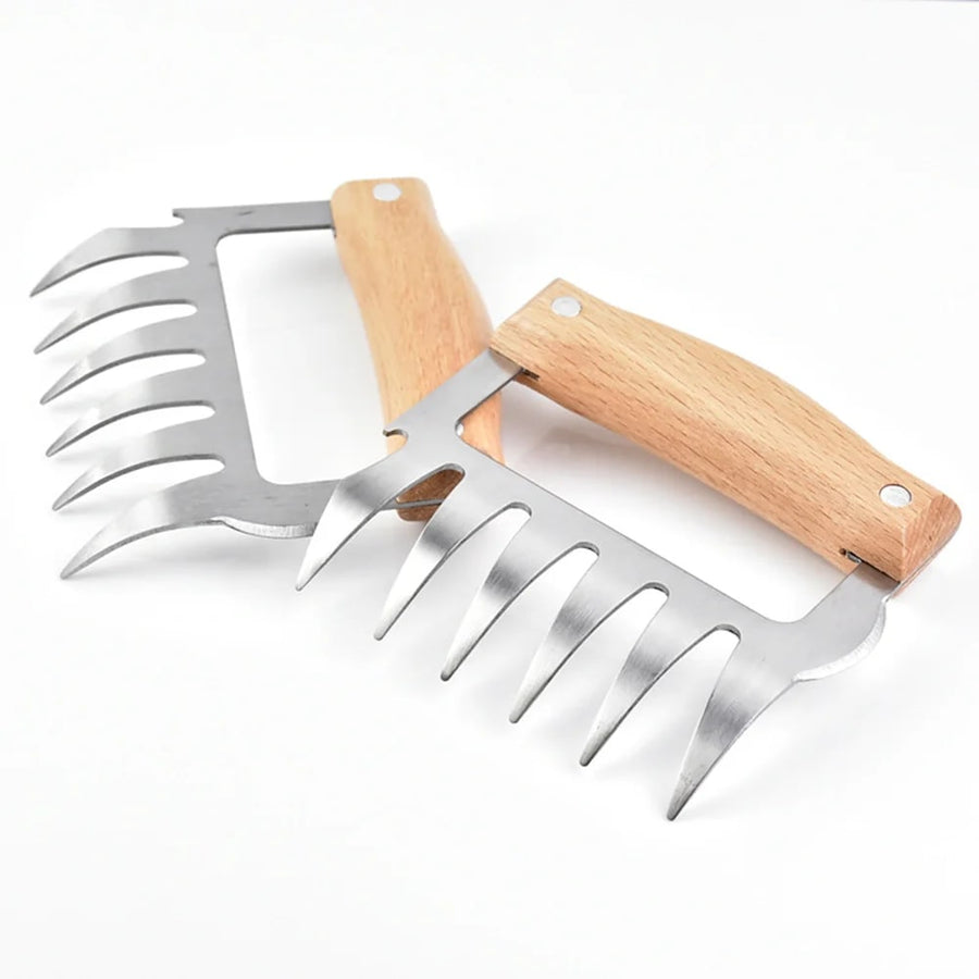 Stainless Steel BBQ Meat Claw Fork for Pulled Pork, 9.5 x 11.5cm