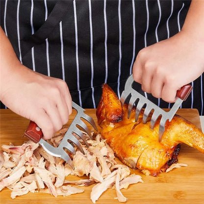 Stainless Steel BBQ Meat Claw Fork for Pulled Pork, 9.5 x 11.5cm
