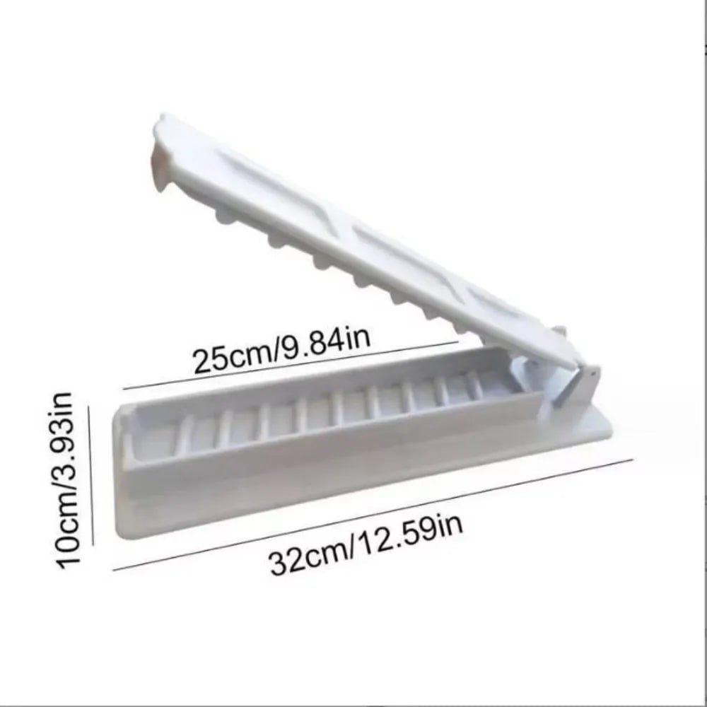 Portable Plastic Meat Skewer Maker, 32 x 10cm BBQ Kebab Press - White