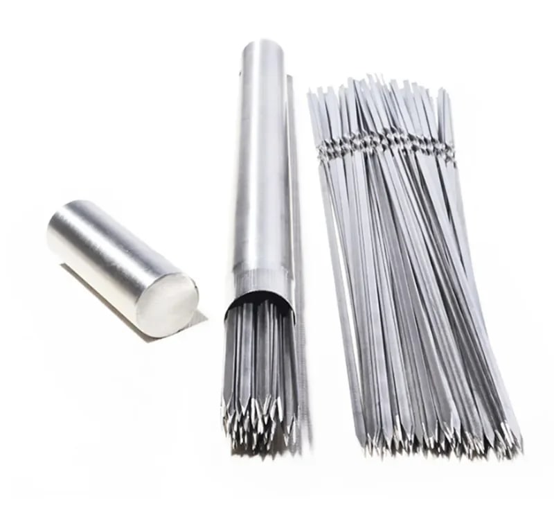 304 Stainless Steel BBQ Needle Skewers, 34cm, 50 or 100 Pack