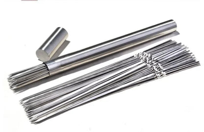 304 Stainless Steel BBQ Needle Skewers, 34cm, 50 or 100 Pack