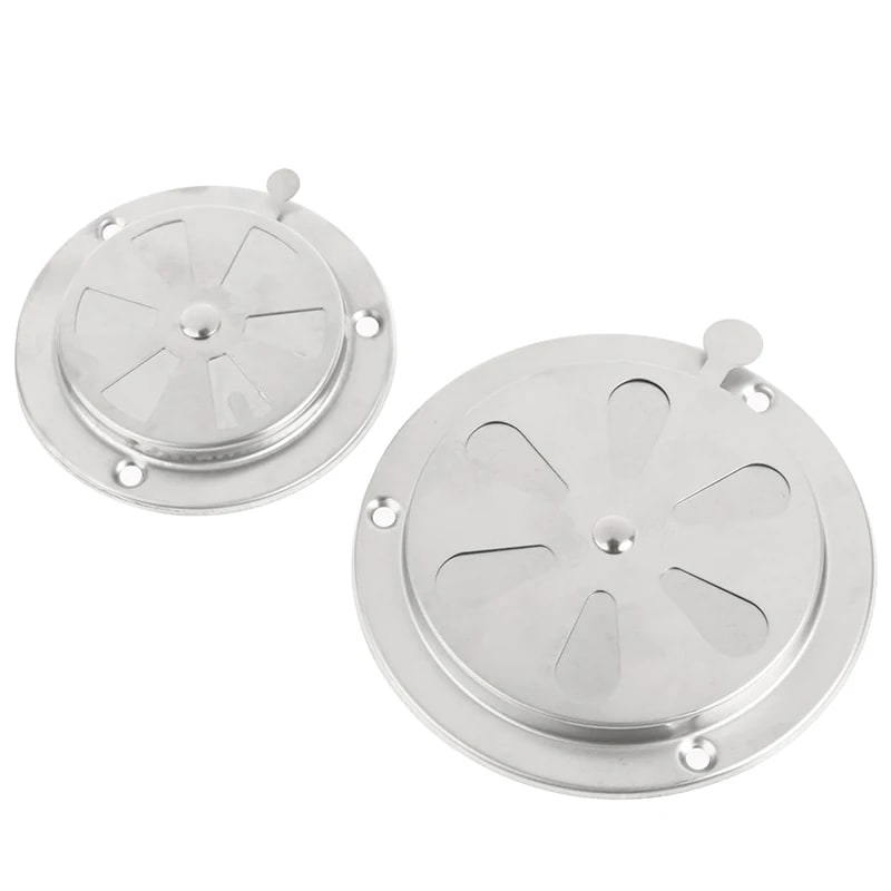 Adjustable Stainless Steel BBQ Smoker Vent Damper, 95mm or 125mm