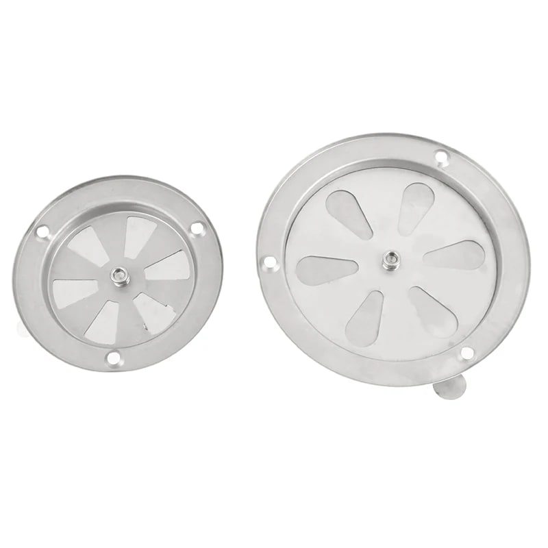 Adjustable Stainless Steel BBQ Smoker Vent Damper, 95mm or 125mm