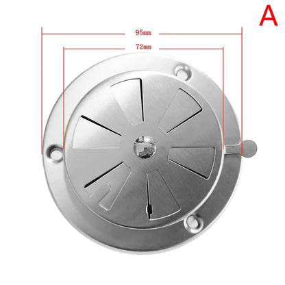 Adjustable Stainless Steel BBQ Smoker Vent Damper, 95mm or 125mm - 95MM