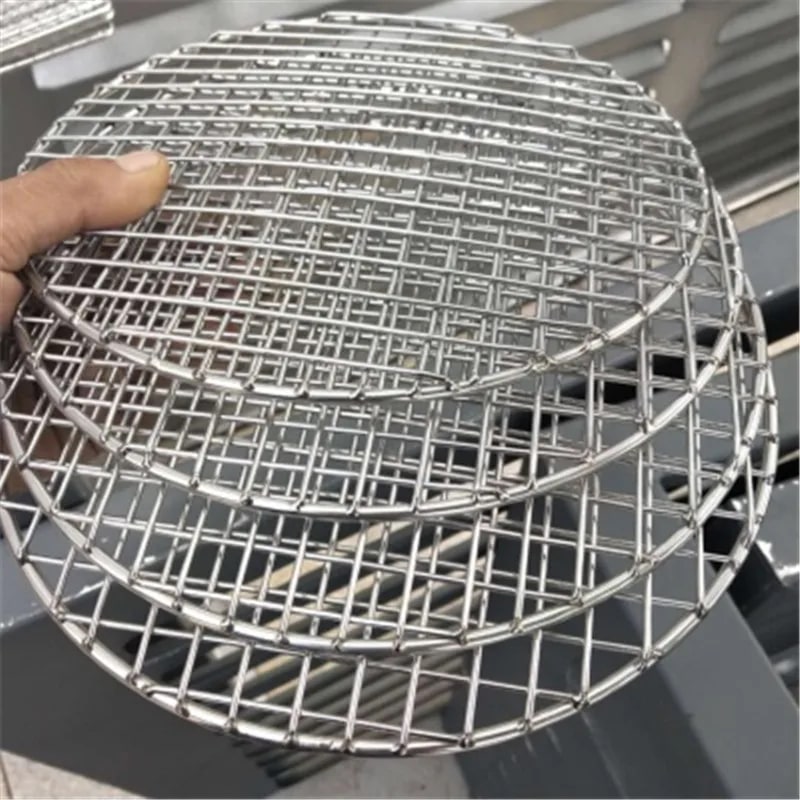 Round Metal BBQ Grill Mesh for Cooking, Baking and Barbecue, 15cm to 50cm Sizes