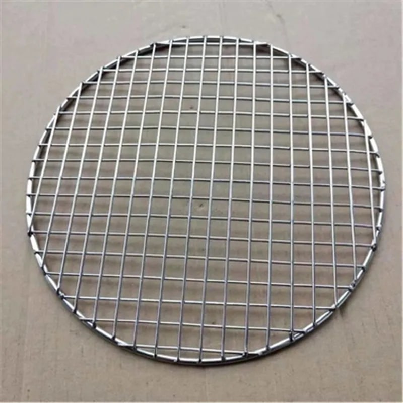 Round Metal BBQ Grill Mesh for Cooking, Baking and Barbecue, 15cm to 50cm Sizes
