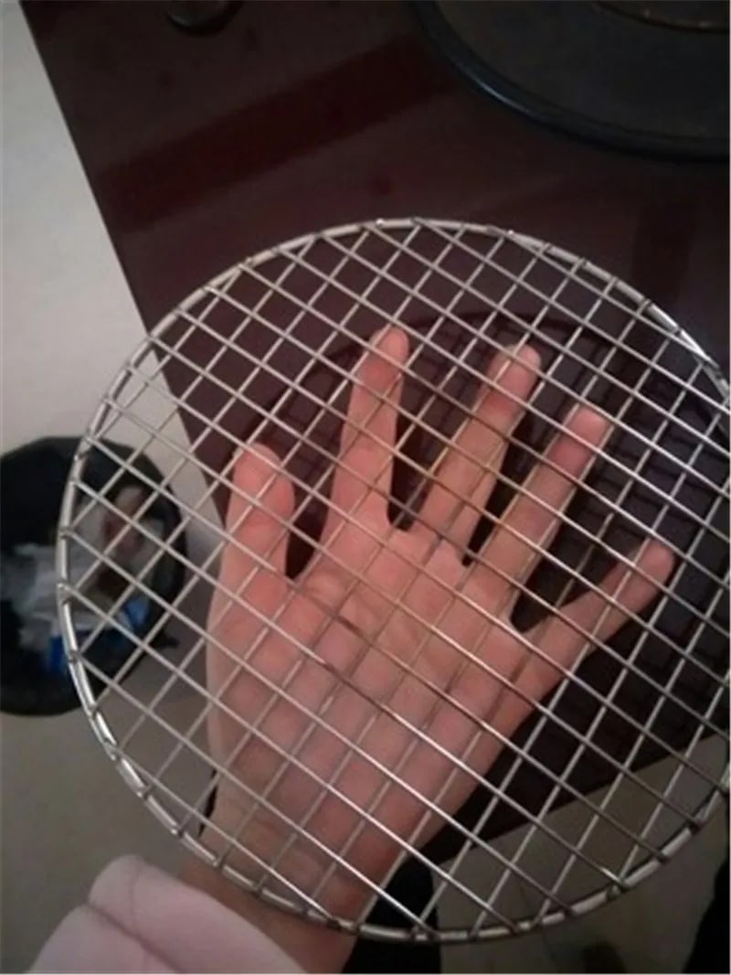 Round Metal BBQ Grill Mesh for Cooking, Baking and Barbecue, 15cm to 50cm Sizes