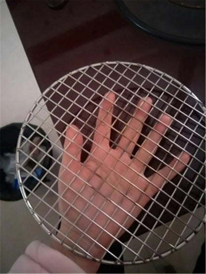 Round Metal BBQ Grill Mesh for Cooking, Baking and Barbecue, 15cm to 50cm Sizes