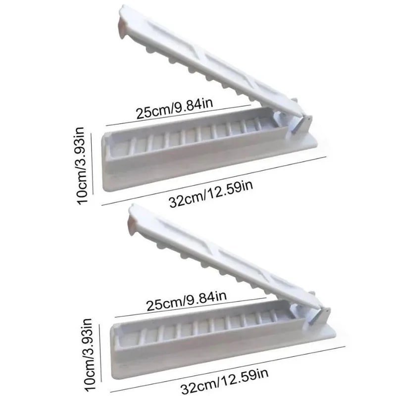 Manual Plastic Kebab Maker Press, 32cm BBQ Skewer Mould, 1 or 2 Pack - White 2PCS