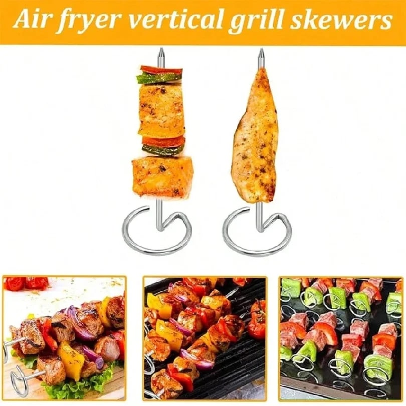 YOCITY Stainless Steel Kabob Skewers, 10 Pack, 10cm