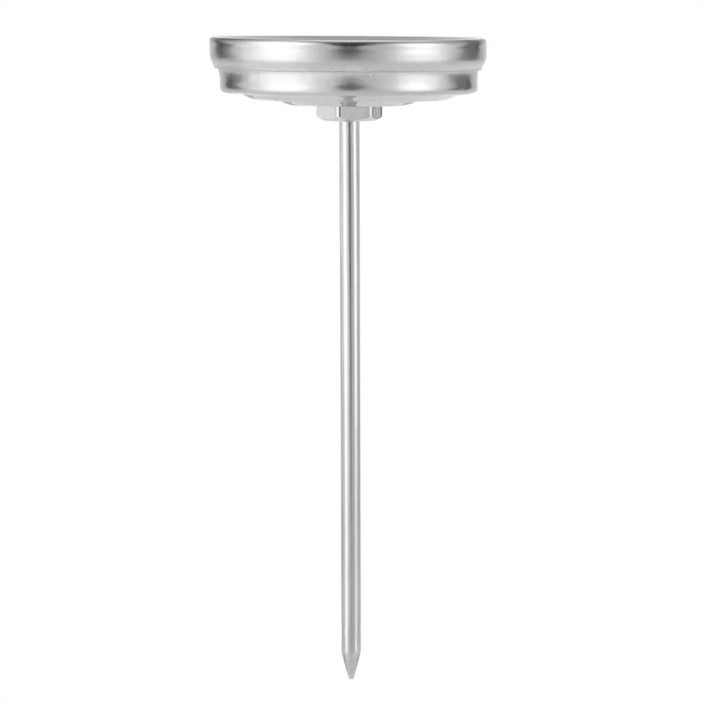 Stainless Steel BBQ Meat Thermometer, 0-120°C Dial Probe, ±2°C Accuracy
