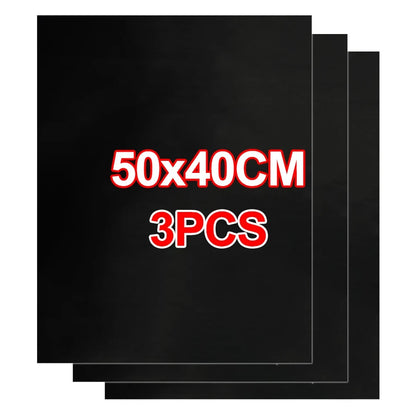 Non-Stick BBQ Grill Mat, Teflon, Reusable, 33x40cm or 50x40cm - 3PCS 50X40CM