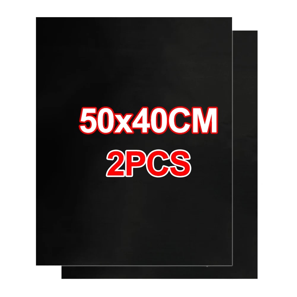 Non-Stick BBQ Grill Mat, Teflon, Reusable, 33x40cm or 50x40cm - 2PCS 50X40CM