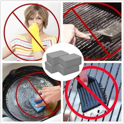 BBQ Grill Cleaning Brick, Pumice-Style Grill Grate Cleaner 10 x 6 x 2cm