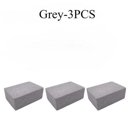 BBQ Grill Cleaning Brick, Pumice-Style Grill Grate Cleaner 10 x 6 x 2cm - 3PCS