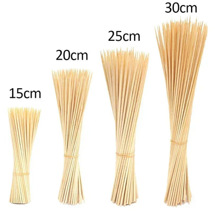 Natural Bamboo BBQ Skewers, 15cm to 30cm, 90 to 270 Pack