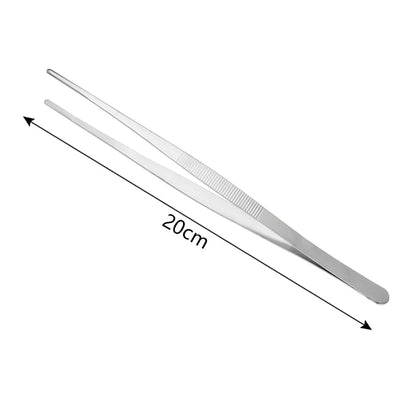 Barbecue Food Tongs, Chrome-Plated Metal, 12.5cm to 30cm - 20cm