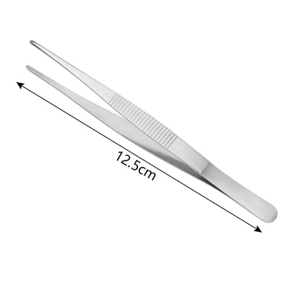 Barbecue Food Tongs, Chrome-Plated Metal, 12.5cm to 30cm - 12.5cm