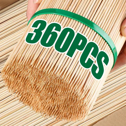 Bamboo Skewers for BBQ, Fruit and Snacks, 15-30cm, 90-360 Pack Options