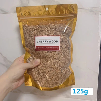 Natural Wood Smoking Chips for BBQ, Cold Smoke Generators and Smoking Boxes, 125g to 500g - 125g cherry