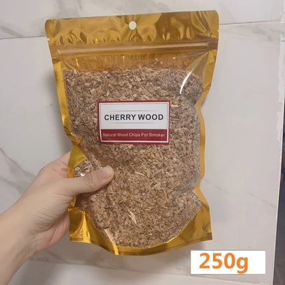 Natural Wood Smoking Chips for BBQ, Cold Smoke Generators and Smoking Boxes, 125g to 500g - 250g cherry