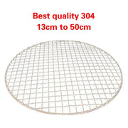 304 Stainless Steel Round Grill Mesh Rack, 13cm to 50cm Sizes