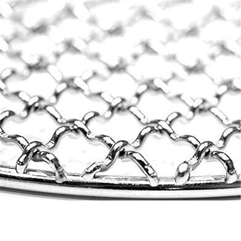 304 Stainless Steel Round Grill Mesh Rack, 13cm to 50cm Sizes
