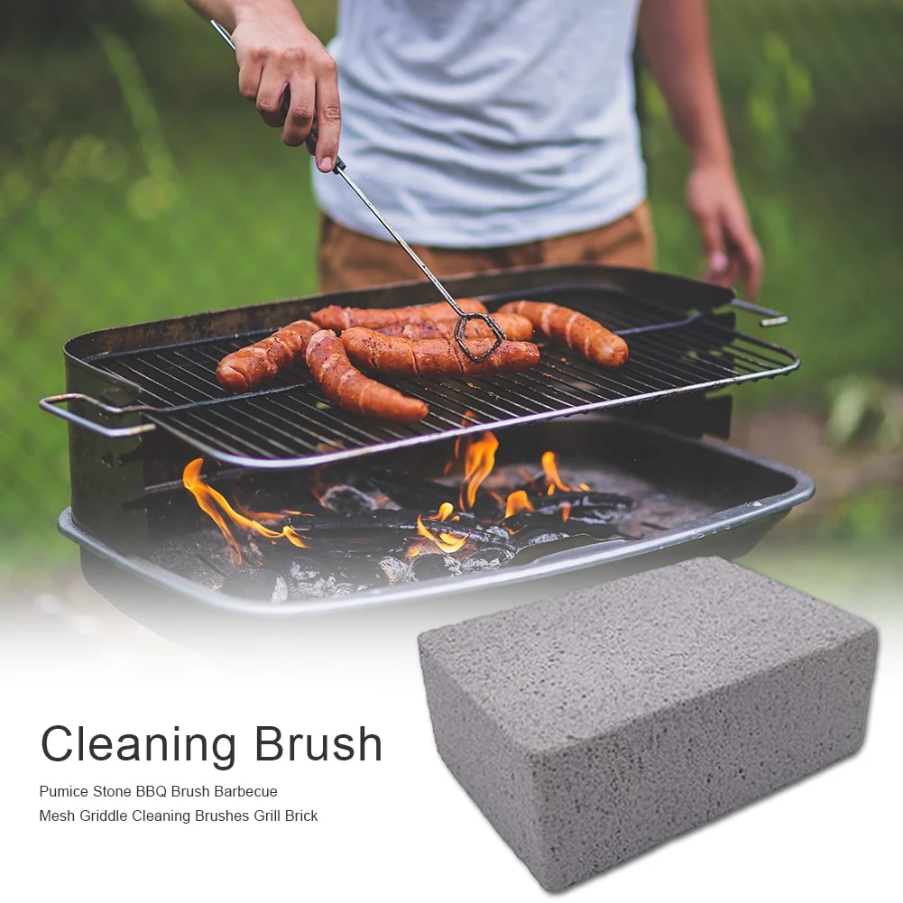 Pumice BBQ Grill Cleaning Brick 10 x 7 x 4cm, 1, 5 or 10 Pack